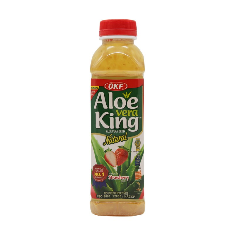 OKF Aloe Vera Drink Strawberry  500 ml